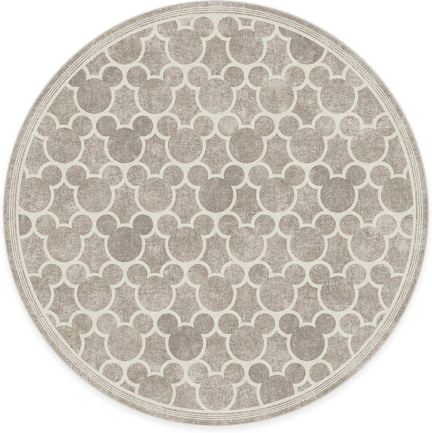 imageRUGGABLE x Disney Washable Area Rug Trellis Blue 3x5 StainResistant NonSlip Small Machine Washable Rugs for Living Room Bedroom Hallway Entryway ampamp Officewith Standard PadMickey Trellis Grey Cushioned Pad