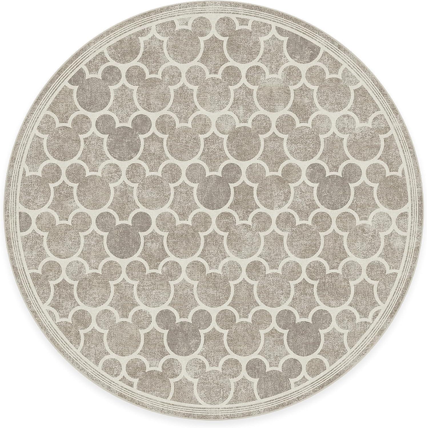 imageRUGGABLE x Disney Washable Area Rug Trellis Blue 3x5 StainResistant NonSlip Small Machine Washable Rugs for Living Room Bedroom Hallway Entryway ampamp Officewith Standard PadMickey Trellis Grey Standard Pad