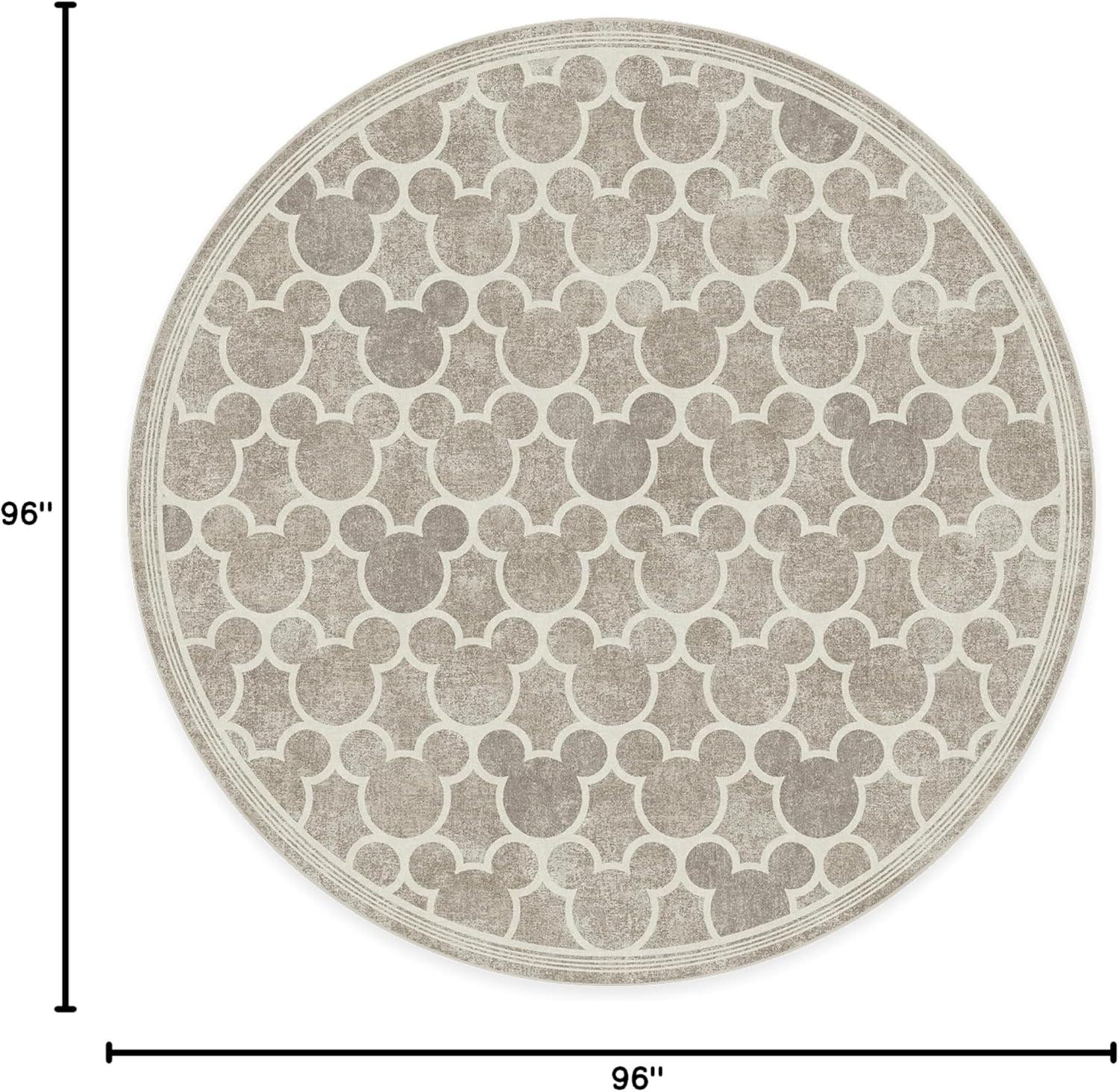 imageRUGGABLE x Disney Washable Area Rug Trellis Blue 3x5 StainResistant NonSlip Small Machine Washable Rugs for Living Room Bedroom Hallway Entryway ampamp Officewith Standard PadMickey Trellis Grey Standard Pad