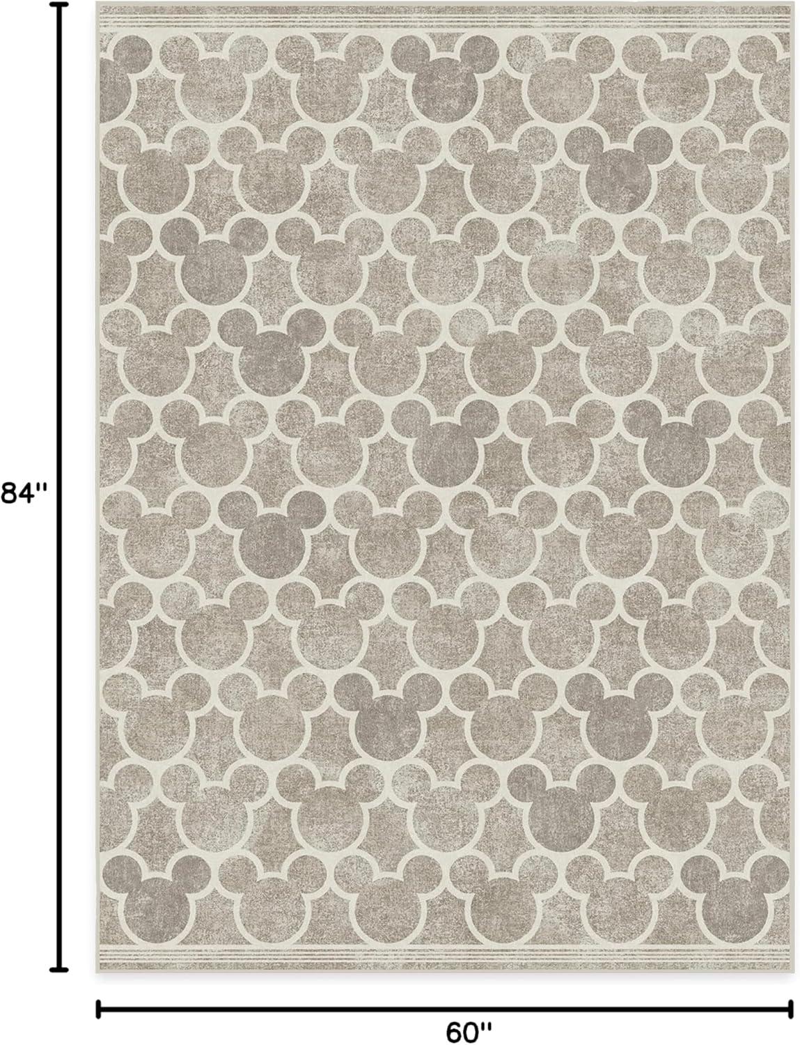 imageRUGGABLE x Disney Washable Area Rug Trellis Blue 3x5 StainResistant NonSlip Small Machine Washable Rugs for Living Room Bedroom Hallway Entryway ampamp Officewith Standard PadMickey Trellis Grey Cushioned Pad