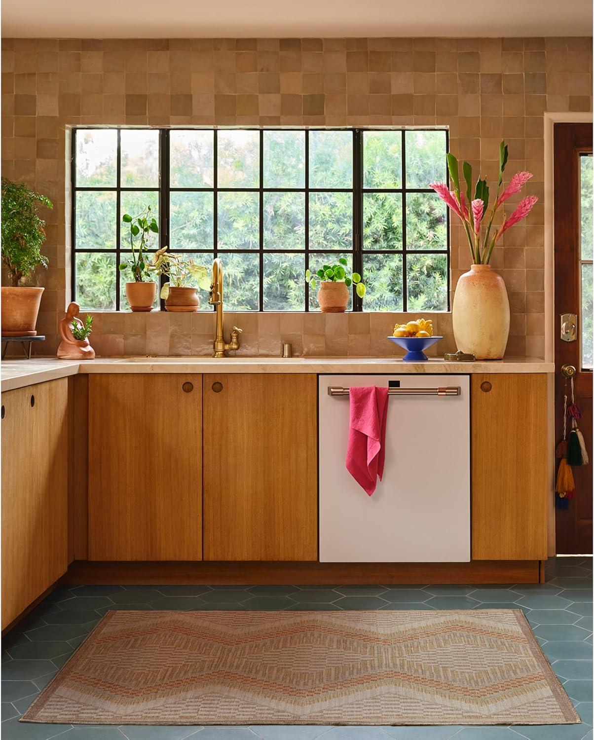 imageRUGGABLE x Justina Blakeney Machine Washable Area Rug Josephine Midnight 4x6 StainResistant NonSlip Medium Rugs for Living Room Bedroom Hallway Entryway ampamp Officewith Standard PadNatural Terra Standard Pad