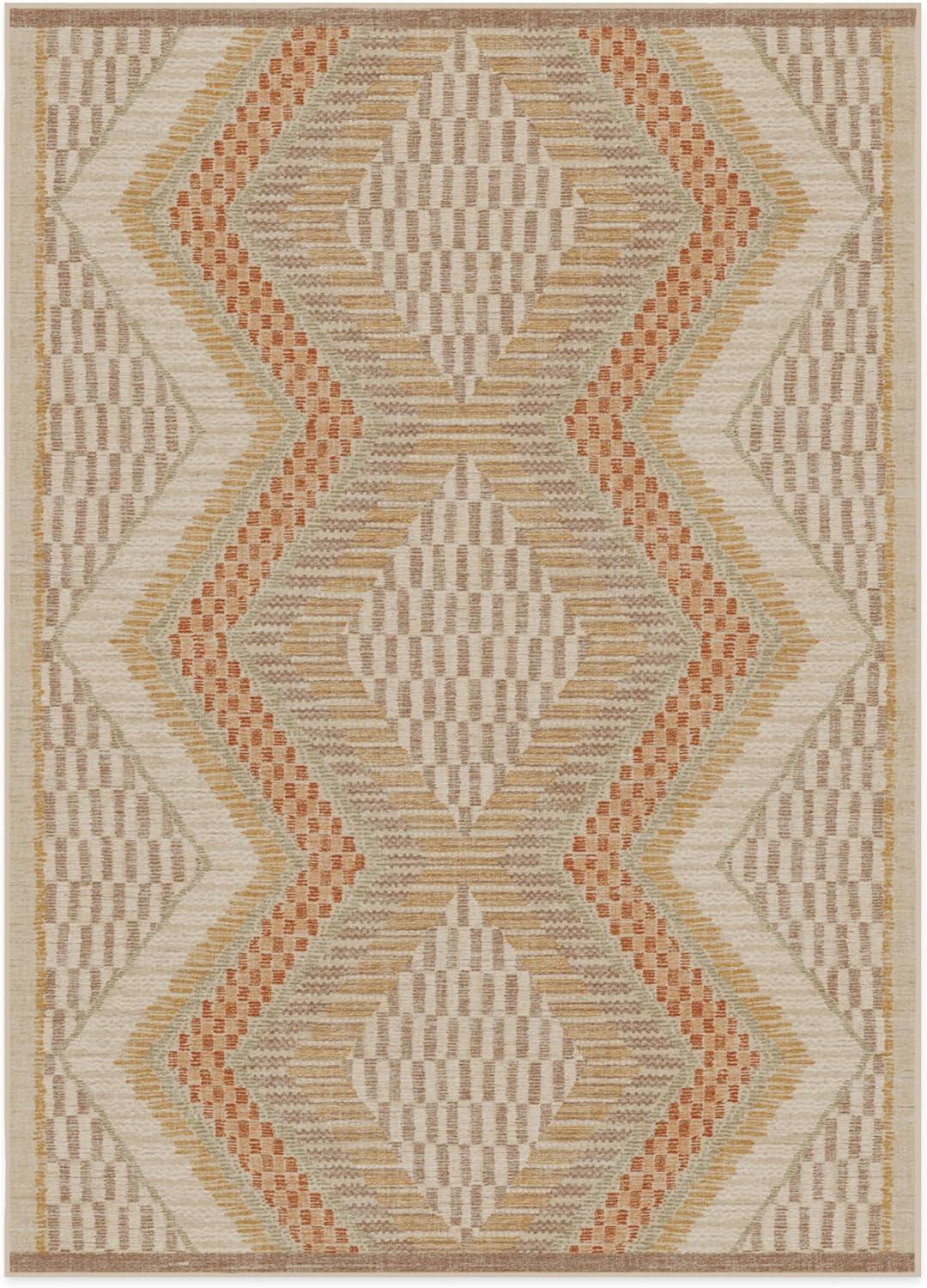 imageRUGGABLE x Justina Blakeney Machine Washable Area Rug Josephine Midnight 4x6 StainResistant NonSlip Medium Rugs for Living Room Bedroom Hallway Entryway ampamp Officewith Standard PadNatural Terra Cushioned Pad