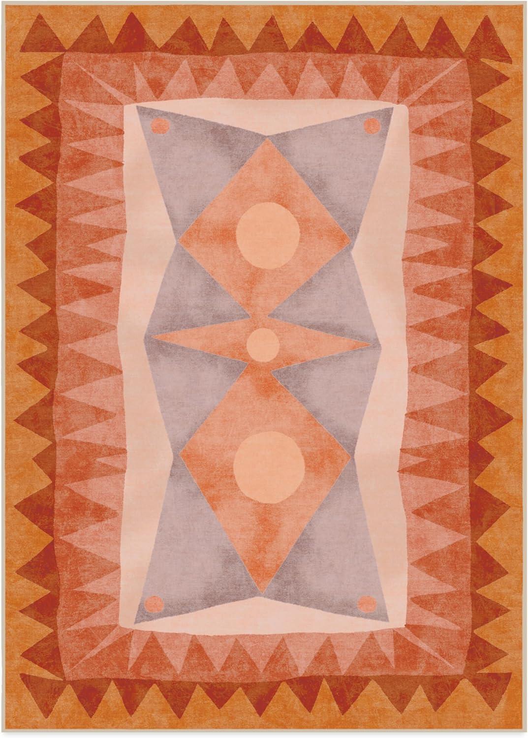 imageRUGGABLE x Justina Blakeney Machine Washable Area Rug Josephine Midnight 4x6 StainResistant NonSlip Medium Rugs for Living Room Bedroom Hallway Entryway ampamp Officewith Standard PadHilma Sunset Standard Pad