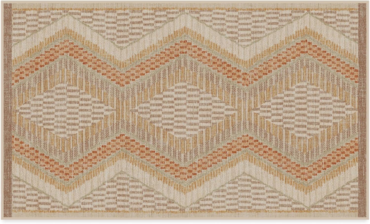 imageRUGGABLE x Justina Blakeney Machine Washable Area Rug Josephine Midnight 4x6 StainResistant NonSlip Medium Rugs for Living Room Bedroom Hallway Entryway ampamp Officewith Standard PadNatural Terra Standard Pad