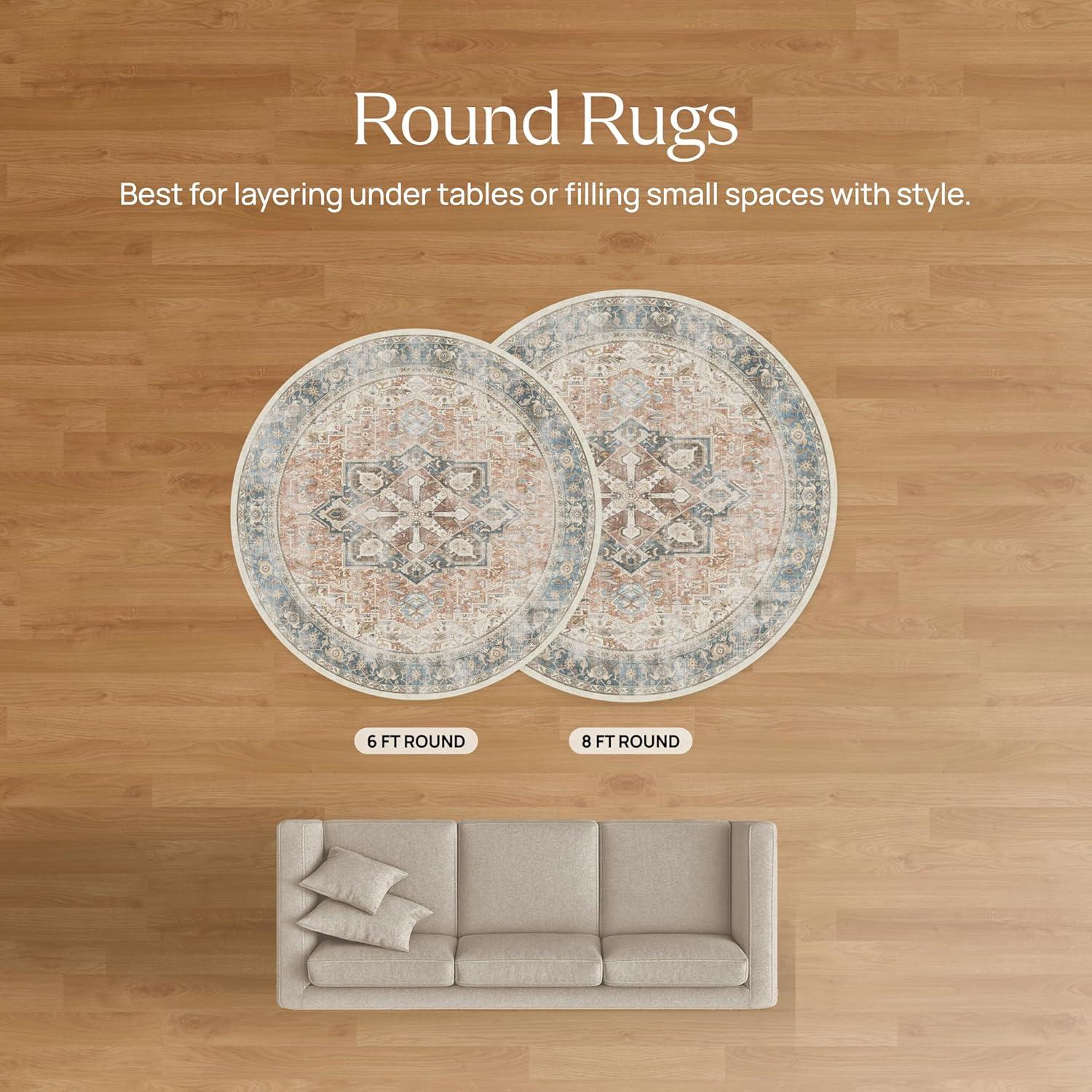 imageRUGGABLE x Justina Blakeney Machine Washable Area Rug Josephine Midnight 4x6 StainResistant NonSlip Medium Rugs for Living Room Bedroom Hallway Entryway ampamp Officewith Standard PadNatural Terra Cushioned Pad