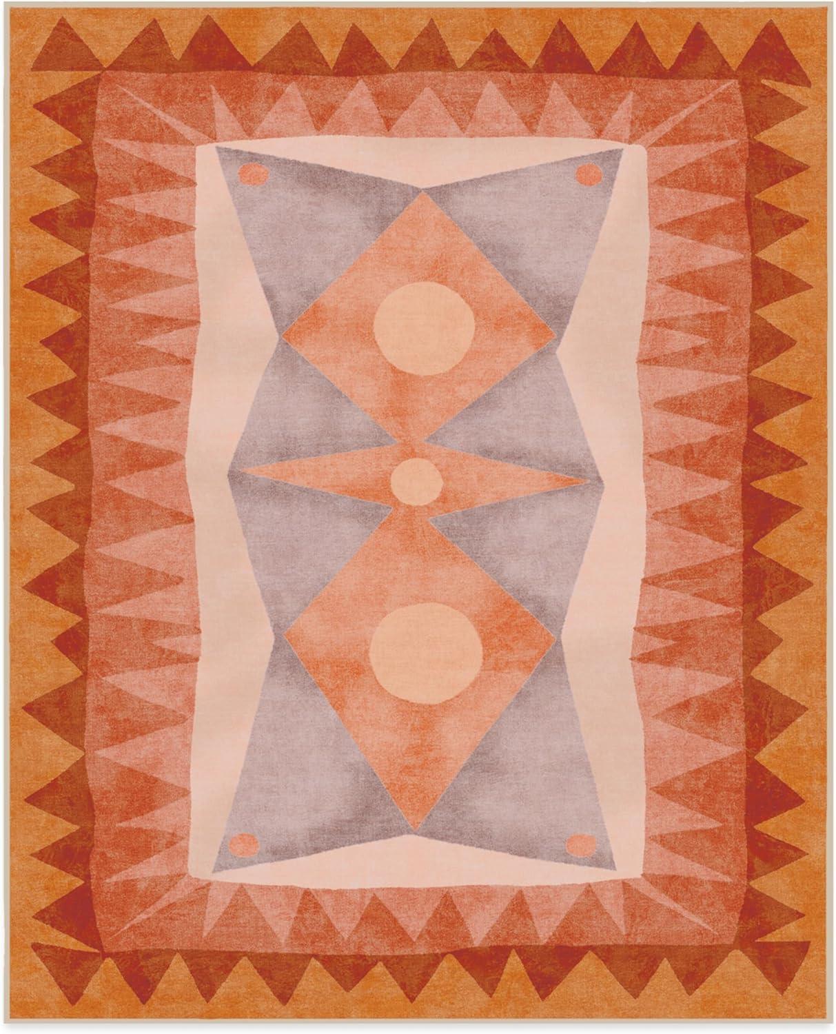 imageRUGGABLE x Justina Blakeney Machine Washable Area Rug Josephine Midnight 4x6 StainResistant NonSlip Medium Rugs for Living Room Bedroom Hallway Entryway ampamp Officewith Standard PadHilma Sunset Standard Pad