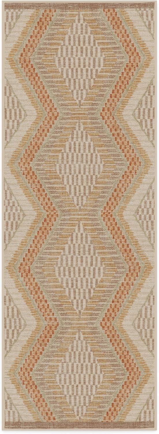 imageRUGGABLE x Justina Blakeney Machine Washable Area Rug Josephine Midnight 4x6 StainResistant NonSlip Medium Rugs for Living Room Bedroom Hallway Entryway ampamp Officewith Standard PadNatural Terra Standard Pad