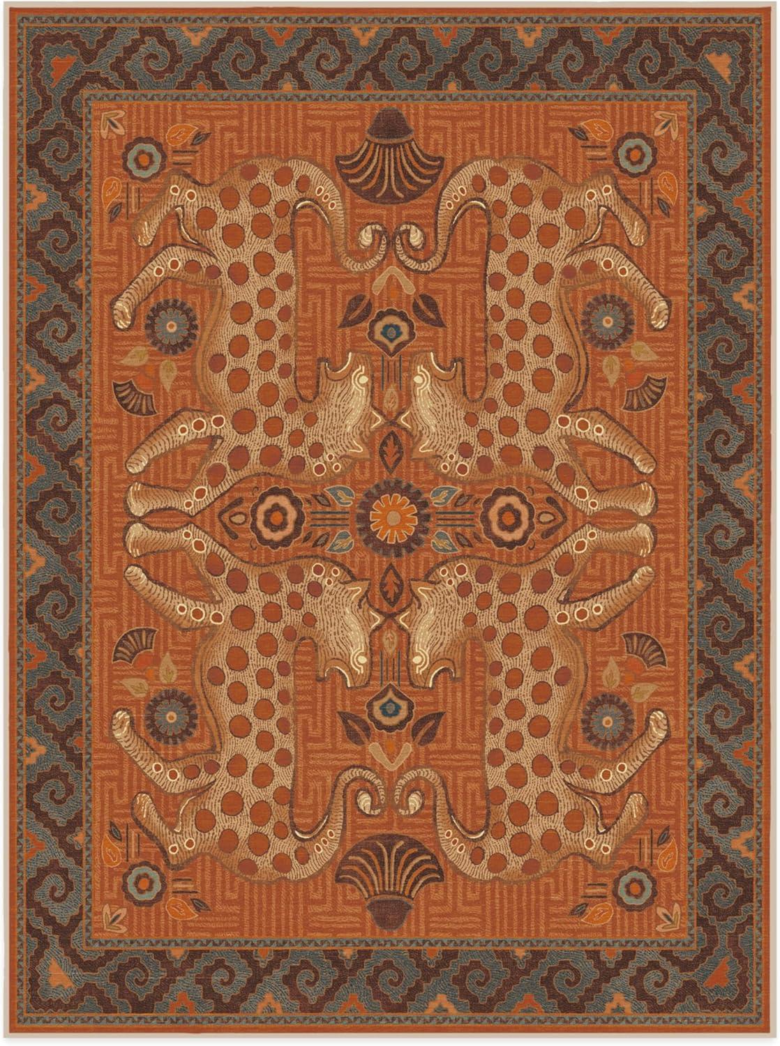 imageRUGGABLE x Justina Blakeney Machine Washable Area Rug Josephine Midnight 4x6 StainResistant NonSlip Medium Rugs for Living Room Bedroom Hallway Entryway ampamp Officewith Standard PadEartha Terracotta Cushioned Pad