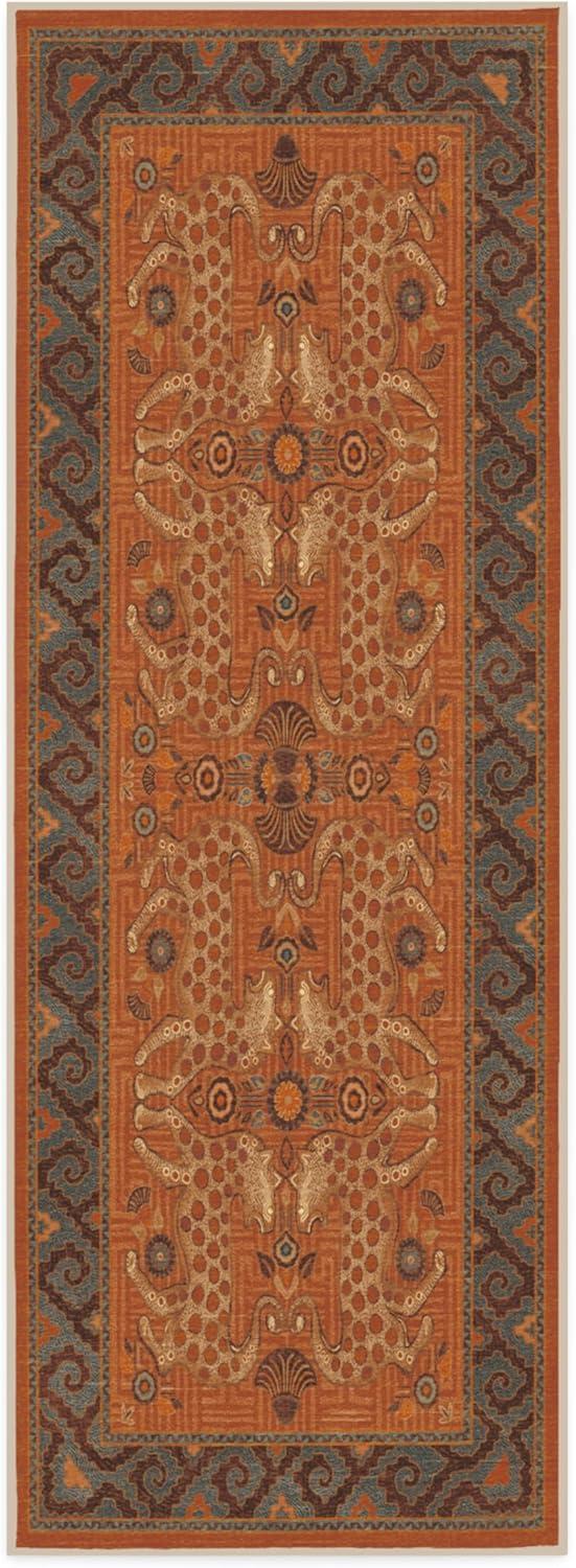 imageRUGGABLE x Justina Blakeney Machine Washable Area Rug Josephine Midnight 4x6 StainResistant NonSlip Medium Rugs for Living Room Bedroom Hallway Entryway ampamp Officewith Standard PadEartha Terracotta Standard Pad