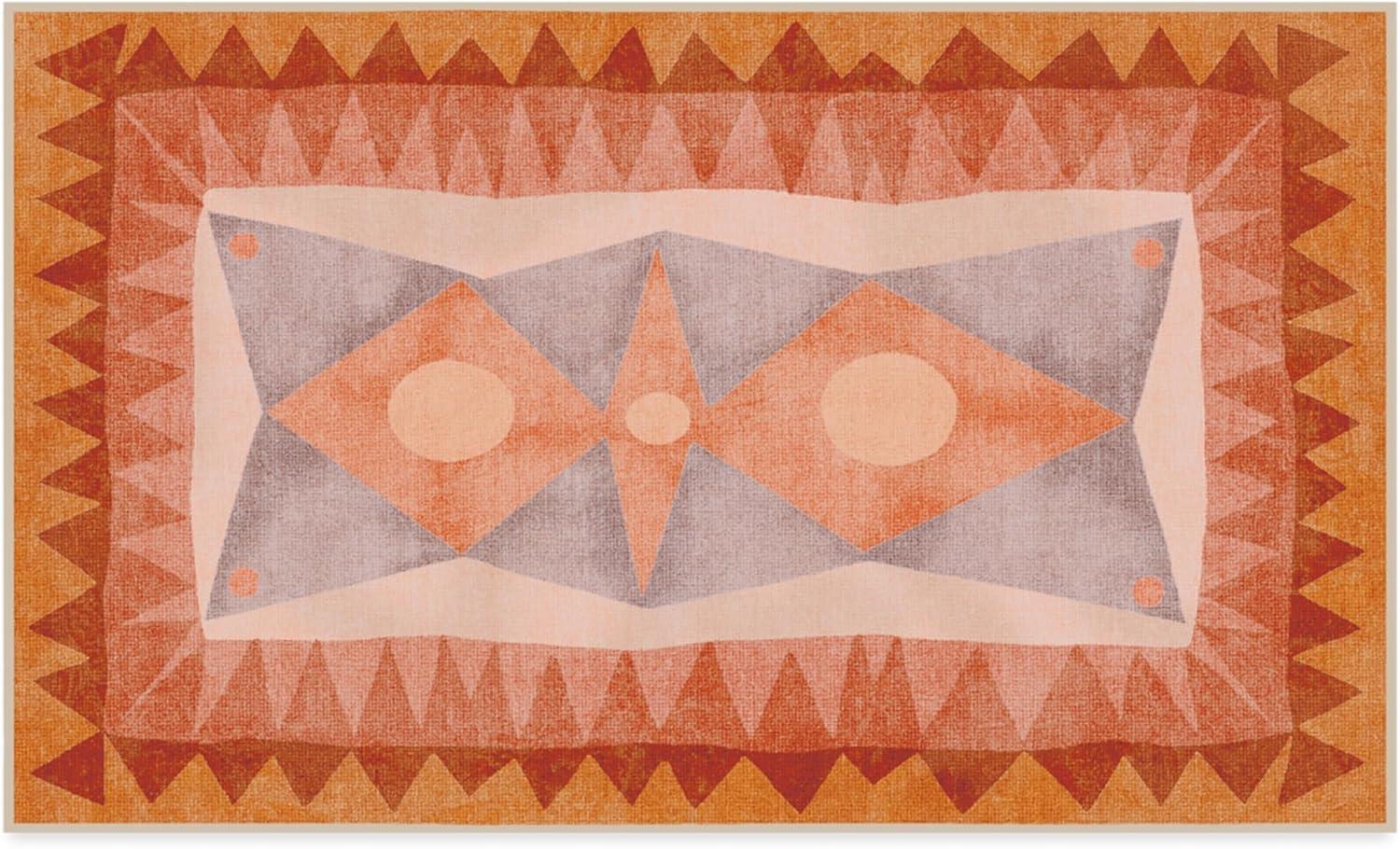 imageRUGGABLE x Justina Blakeney Machine Washable Area Rug Josephine Midnight 4x6 StainResistant NonSlip Medium Rugs for Living Room Bedroom Hallway Entryway ampamp Officewith Standard PadHilma Sunset Standard Pad