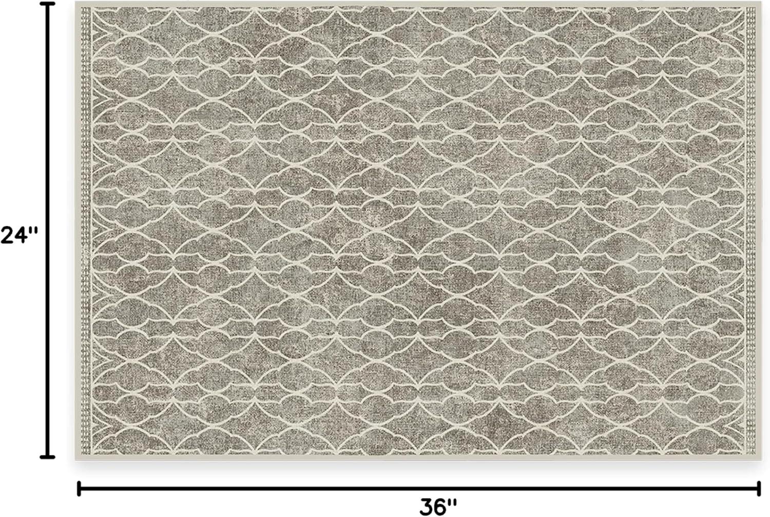 imageRUGGABLE x Star Wars Washable Area Rug Grogu Trellis Ash Grey 3x5 StainResistant NonSlip Small Machine Washable Rugs for Living Room Bedroom Hallway Entryway ampamp Officewith Standard PadGrogu Trellis Ash Grey Cushioned Pad
