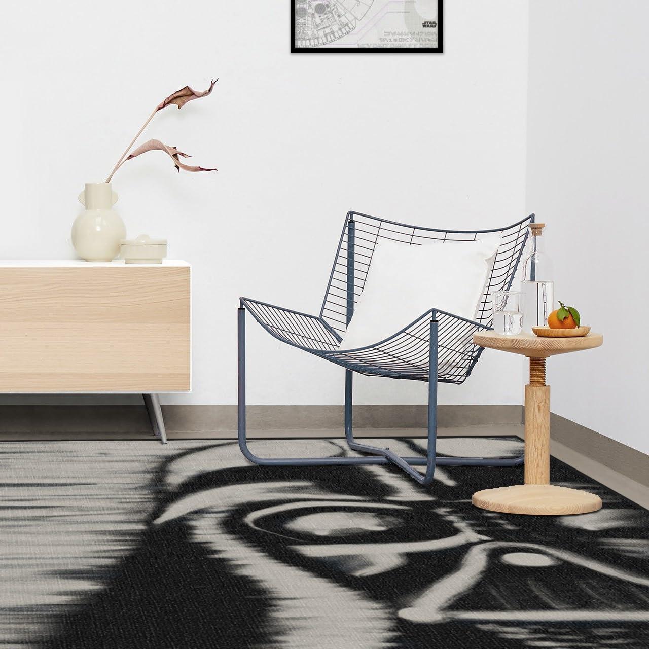 imageRUGGABLE x Star Wars Washable Area Rug Grogu Trellis Ash Grey 3x5 StainResistant NonSlip Small Machine Washable Rugs for Living Room Bedroom Hallway Entryway ampamp Officewith Standard PadDarth Vader Black Cushioned Pad