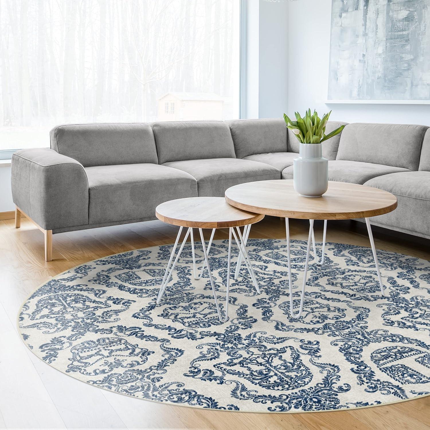 imageRUGGABLE x Star Wars Washable Area Rug Grogu Trellis Ash Grey 3x5 StainResistant NonSlip Small Machine Washable Rugs for Living Room Bedroom Hallway Entryway ampamp Officewith Standard PadDark Side Damask Blue Cushioned Pad