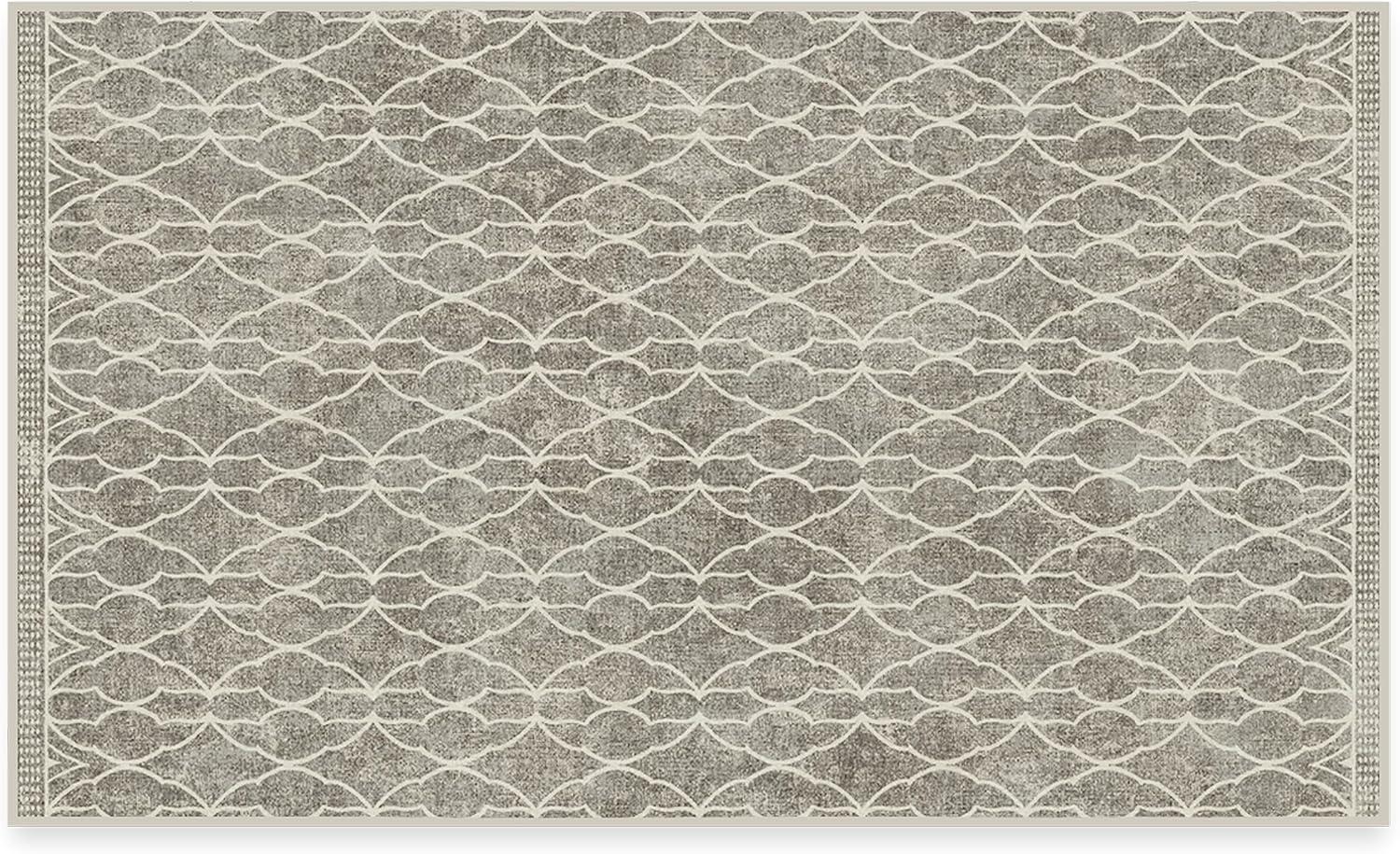 imageRUGGABLE x Star Wars Washable Area Rug Grogu Trellis Ash Grey 3x5 StainResistant NonSlip Small Machine Washable Rugs for Living Room Bedroom Hallway Entryway ampamp Officewith Standard PadGrogu Trellis Ash Grey Standard Pad
