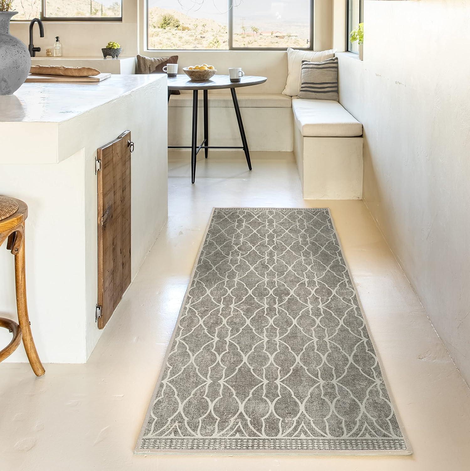 imageRUGGABLE x Star Wars Washable Area Rug Grogu Trellis Ash Grey 3x5 StainResistant NonSlip Small Machine Washable Rugs for Living Room Bedroom Hallway Entryway ampamp Officewith Standard PadGrogu Trellis Ash Grey Cushioned Pad