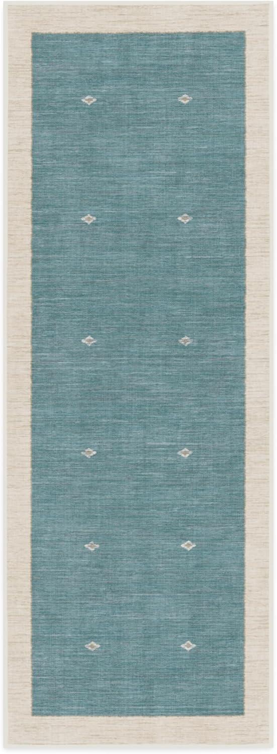 imageRUGGABLE x goop Machine Washable Area Rug Lucia Natural 10x14 StainResistant NonSlip Large Rugs for Living Room Bedroom Hallway Entryway ampamp Officewith Standard PadLuna Soft Teal Standard Pad