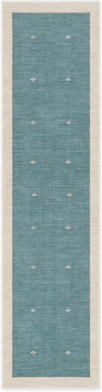 imageRUGGABLE x goop Machine Washable Area Rug Lucia Natural 10x14 StainResistant NonSlip Large Rugs for Living Room Bedroom Hallway Entryway ampamp Officewith Standard PadLuna Soft Teal Cushioned Pad