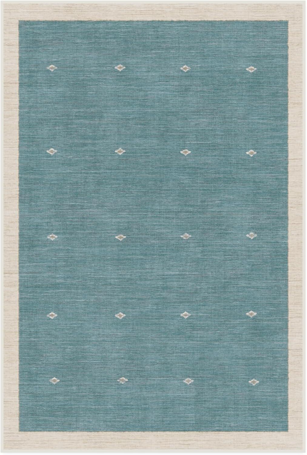 imageRUGGABLE x goop Machine Washable Area Rug Lucia Natural 10x14 StainResistant NonSlip Large Rugs for Living Room Bedroom Hallway Entryway ampamp Officewith Standard PadLuna Soft Teal Cushioned Pad