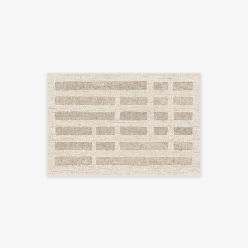 imageRUGGABLE Machine Washable Area Rug Founders Cyrus Black 2x3 StainResistant NonSlip Small Washable Rugs for Living Room Bedroom Hallway Entryway ampamp Officewith Standard PadLaine Ivory Natural Cushioned Pad