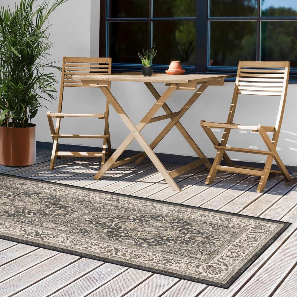 imageRUGGABLE Washable Area Rug Outdoor Allura Copper Sage 5x7 StainResistant NonSlip Medium Machine Washable Rugs for Entryway Patio Balcony Deck ampamp Porchwith Standard PadAllura Dark Wood Standard Pad