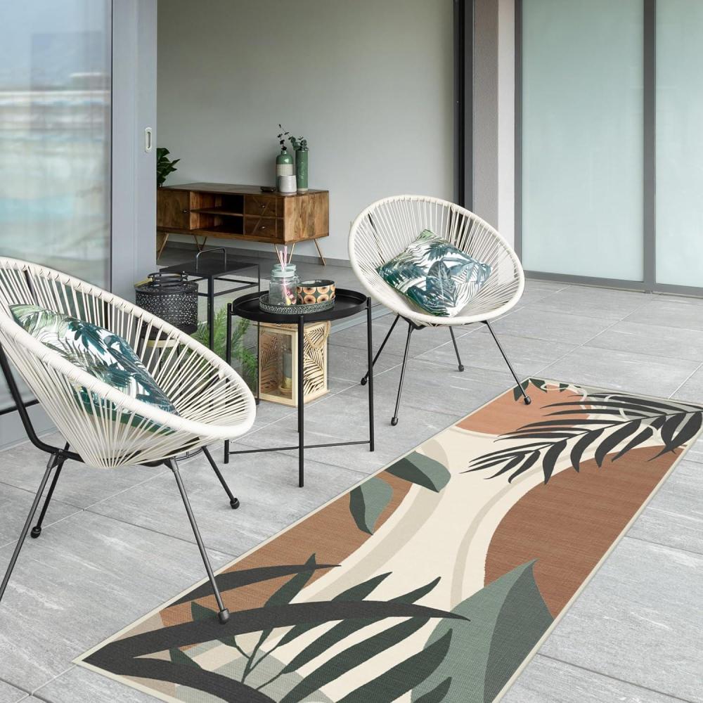 imageRUGGABLE Washable Area Rug Outdoor Watercolor Waves Copper Jade 5x7 StainResistant NonSlip Medium Machine Washable Rugs for Entryway Patio Balcony Deck ampamp Porchwith Standard PadTulum Desert Sage Standard Pad