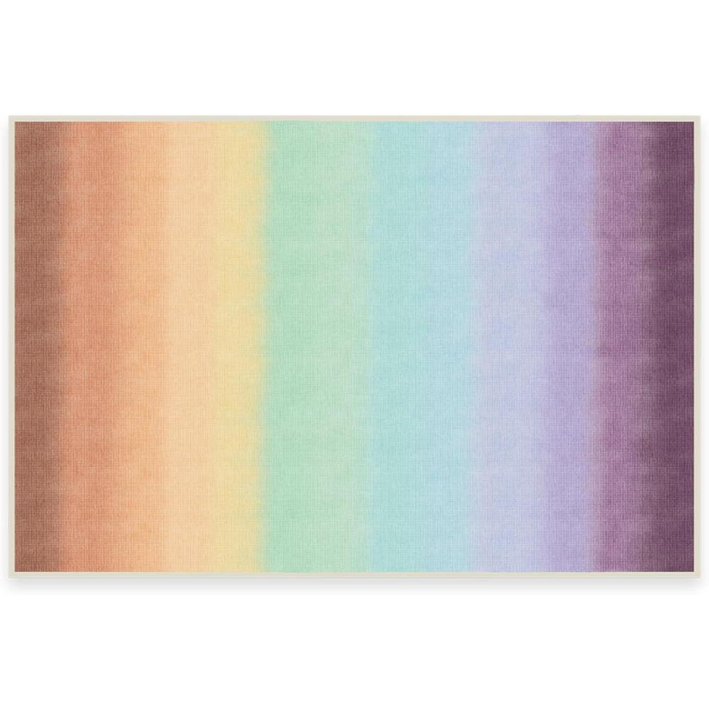 imageRUGGABLE Washable Area Rug  Spectrum Rainbow 3x5 StainResistant NonSlip  Small Machine Washable Rugs for Living Room Bedroom Hallway Entryway ampamp Officewith Standard PadSpectrum Rainbow  Standard Pad