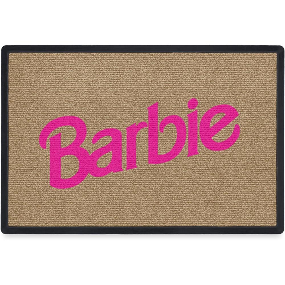imageRUGGABLE Washable Front Doormat Barbie Fuchsia Pink 2x3 IndoorOutdoor Doormat FadeResistant Durable NonSlip Welcome Mat for Entryway Hallway Bathroom ampamp Decor with Standard Pad