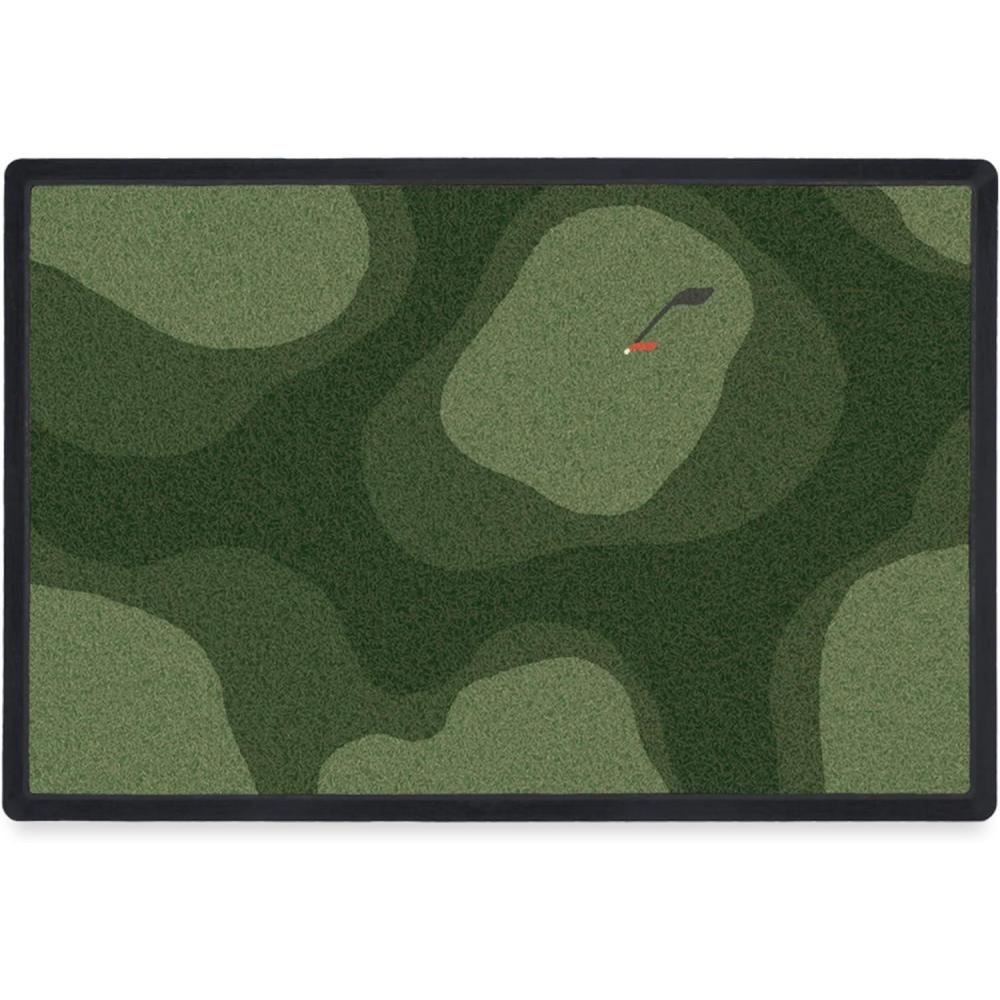 imageRUGGABLE Washable Front Doormat  Welcome 2x3 IndoorOutdoor Doormat  FadeResistant Durable NonSlip  Welcome Mat for Entryway Hallway Bathroom ampamp Decor  with Standard PadTee Time