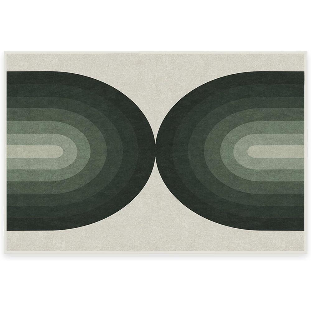 imageRUGGABLE Washable Modern Area Rug  Absida Rainbow 5x7 StainResistant NonSlip  Medium Machine Washable Rugs for Living Room Bedroom Hallway Entryway ampamp Officewith Standard PadSage  Standard Pad