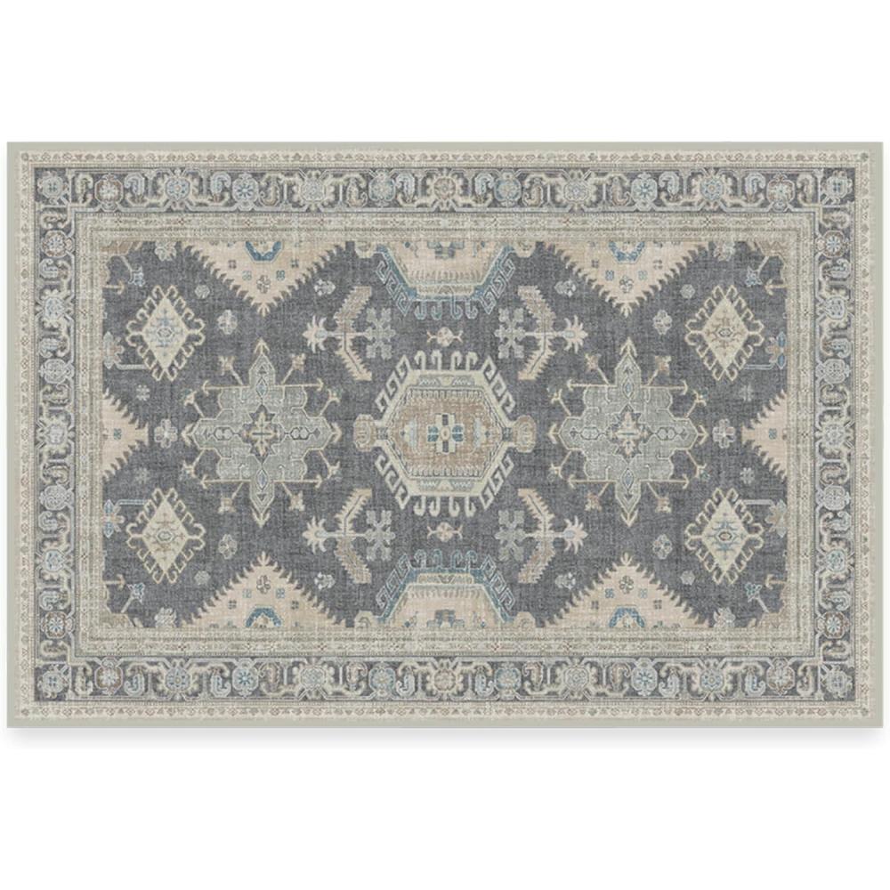 imageRUGGABLE Washable Vintage Area Rug Cambria Ruby 3x5 StainResistant NonSlip Small Machine Washable Rugs for Living Room Bedroom Hallway Entryway ampamp Officewith Standard PadAbalone Cushioned Pad