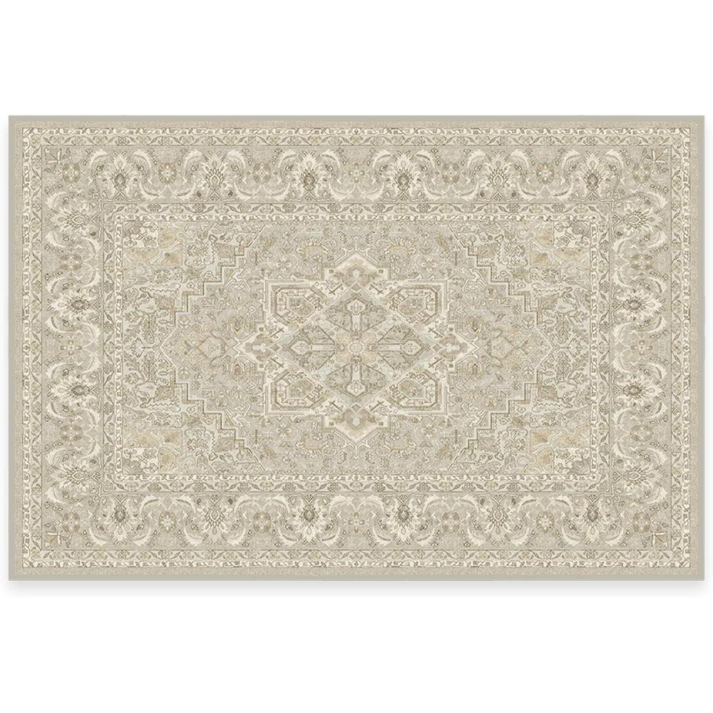 imageRUGGABLE Washable Vintage Runner Rug  Hendesi Heriz Abalone 25x7 StainResistant NonSlip Hallway Runner  Machine Washable Rug for Hallway Entryway Living Room ampamp Kitchenwith Standard PadCream  Standard Pad