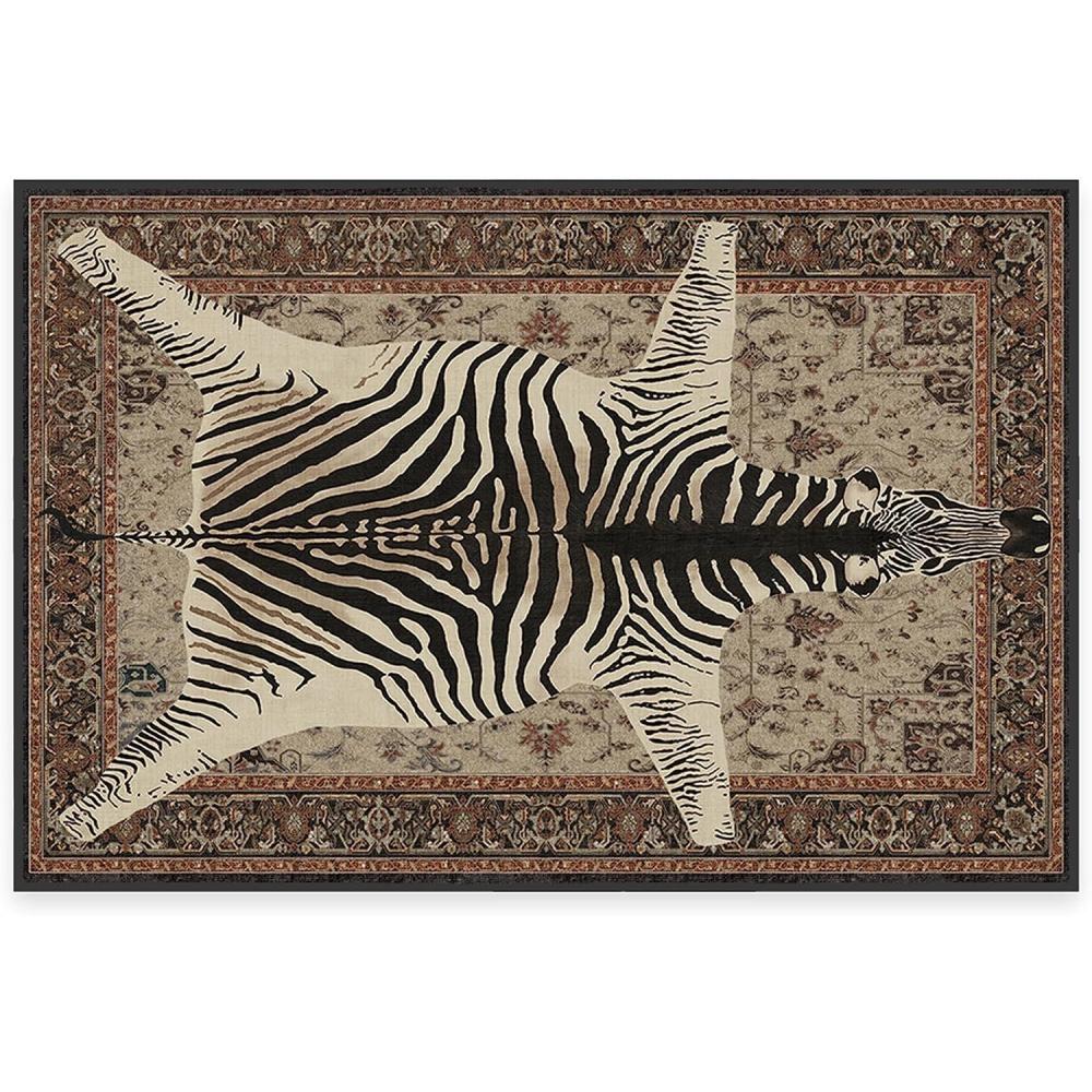 imageRUGGABLE x Iris Apfel Machine Washable Modern Area Rug  Birds of A Feather Neutral 3x5 StainResistant NonSlip  Small Rugs for Living Room Bedroom Hallway Entryway ampamp Officewith Cushioned PadSafari Hazel  Standard Pad