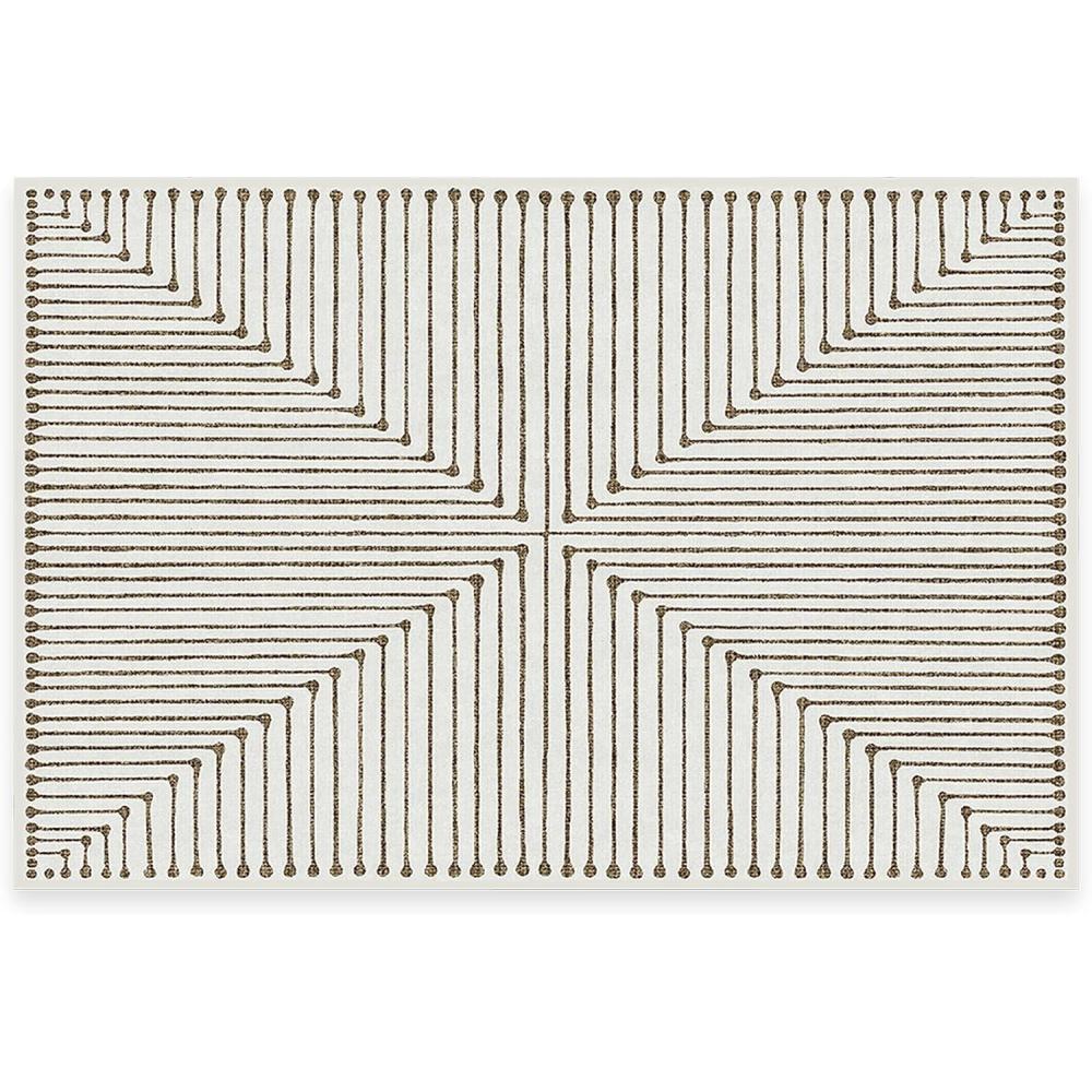 imageRUGGABLE x Jonathan Adler Machine Washable Modern Runner Rug  Inkdrop Camel ampamp Ivory 25x7 StainResistant NonSlip  Washable Rug for Hallway Entryway Living Room ampamp Kitchenwith Standard PadInkdrop Camel  Ivory  Standard Pad