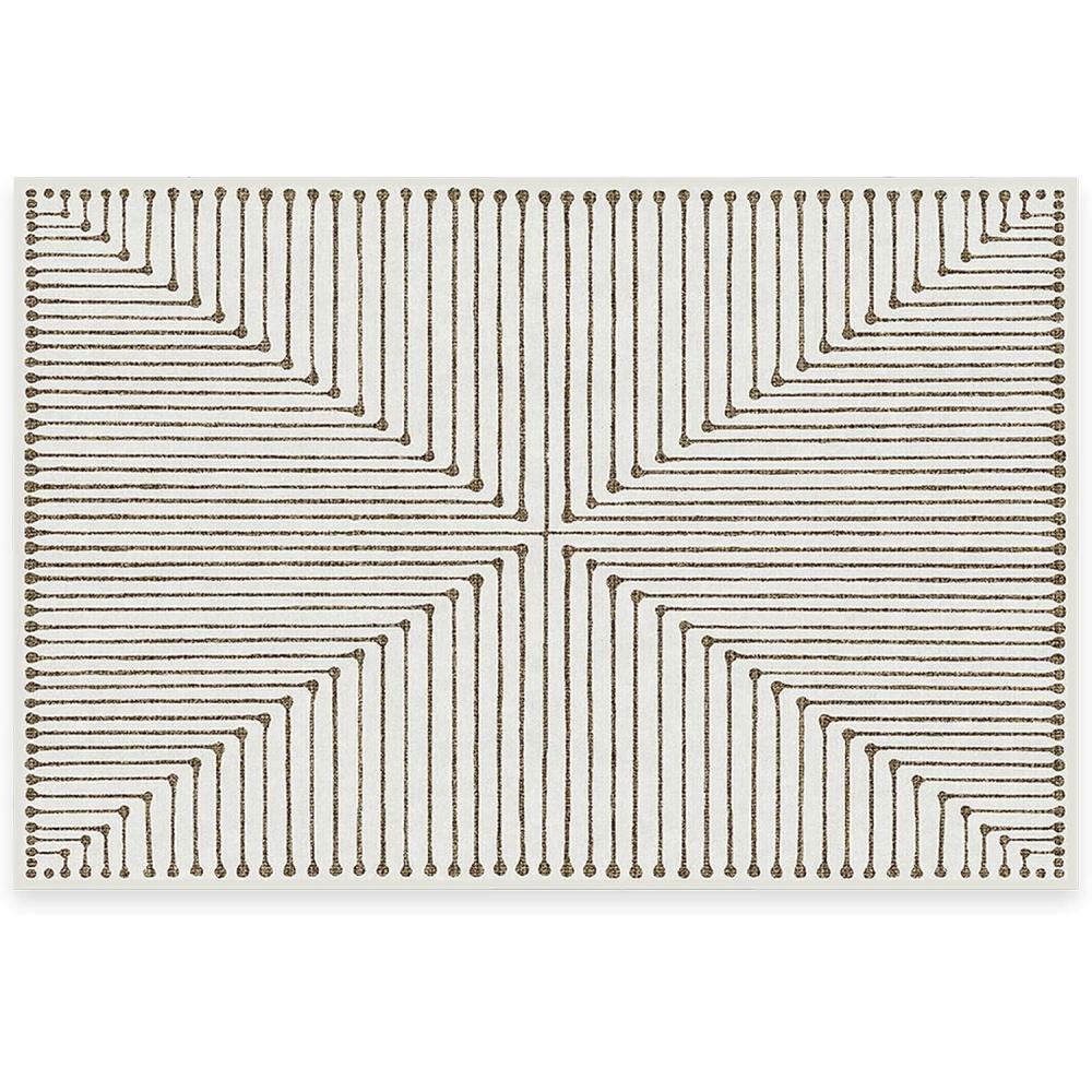 imageRUGGABLE x Jonathan Adler Machine Washable Modern Runner Rug  Inkdrop Camel ampamp Ivory 25x7 StainResistant NonSlip  Washable Rug for Hallway Entryway Living Room ampamp Kitchenwith Standard PadInkdrop Camel  Ivory  Cushioned Pad
