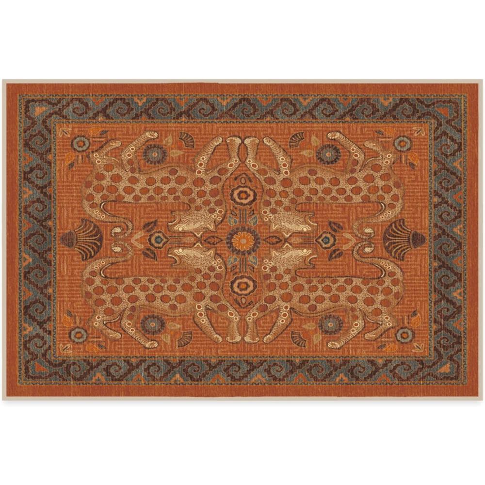 imageRUGGABLE x Justina Blakeney Machine Washable Area Rug Josephine Midnight 4x6 StainResistant NonSlip Medium Rugs for Living Room Bedroom Hallway Entryway ampamp Officewith Standard PadEartha Terracotta Standard Pad