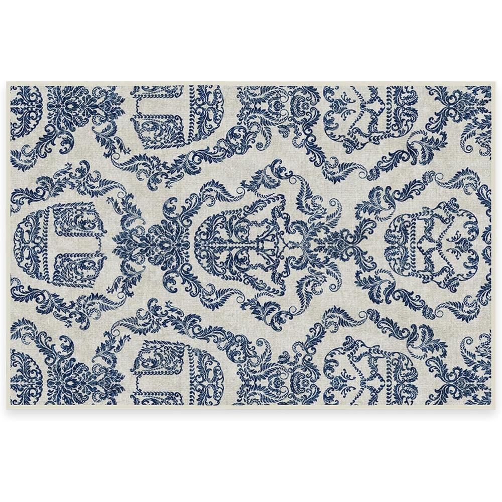 imageRUGGABLE x Star Wars Washable Area Rug Grogu Trellis Ash Grey 3x5 StainResistant NonSlip Small Machine Washable Rugs for Living Room Bedroom Hallway Entryway ampamp Officewith Standard PadDark Side Damask Blue Standard Pad