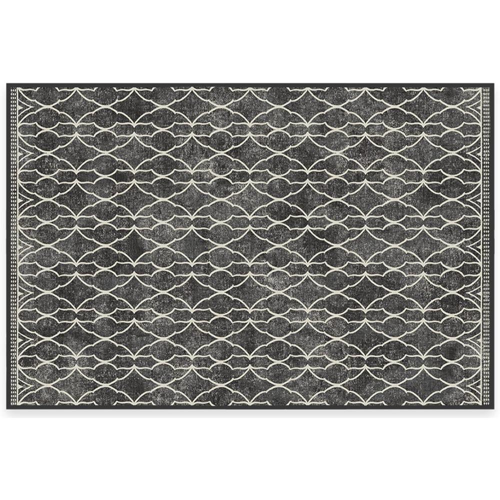 imageRUGGABLE x Star Wars Washable Area Rug Grogu Trellis Ash Grey 3x5 StainResistant NonSlip Small Machine Washable Rugs for Living Room Bedroom Hallway Entryway ampamp Officewith Standard PadGrogu Trellis Black Cushioned Pad