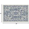 RUGGABLE Washable Area Rug – Delphina Delft Blue 6×9, Stain-Resistant, Non-Slip – Medium Machine Washable Rugs for Living Room, Bedroom, Hallway, Entryway & Office–with Standard Pad(Delft Blue – Standard Pad)