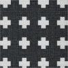 RUGGABLE Washable Area Rug – Outdoor Gingham Plaid Black & White 3×5, Stain-Resistant, Non-Slip – Small Machine Washable Rugs for Entryway, Patio, Balcony, Deck, & Porch–with Standard Pad(Adde Black – Standard Pad)