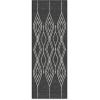 RUGGABLE Washable Area Rug – Outdoor Gingham Plaid Black & White 3×5, Stain-Resistant, Non-Slip – Small Machine Washable Rugs for Entryway, Patio, Balcony, Deck, & Porch–with Standard Pad(Gemma Lattice Black – Standard Pad)