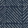RUGGABLE Washable Area Rug – Outdoor Gingham Plaid Black & White 3×5, Stain-Resistant, Non-Slip – Small Machine Washable Rugs for Entryway, Patio, Balcony, Deck, & Porch–with Standard Pad(Parquet Navy – Standard Pad)