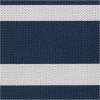 RUGGABLE Washable Area Rug – Outdoor Gingham Plaid Black & White 3×5, Stain-Resistant, Non-Slip – Small Machine Washable Rugs for Entryway, Patio, Balcony, Deck, & Porch–with Standard Pad(Sailmaker Stripe Blue – Standard Pad)
