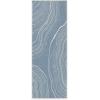 RUGGABLE Washable Area Rug – Outdoor Watercolor Waves Copper Jade 5×7, Stain-Resistant, Non-Slip – Medium Machine Washable Rugs for Entryway, Patio, Balcony, Deck, & Porch–with Standard Pad(Kalder Slate Blue – Standard Pad)