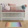 RUGGABLE Washable Area Rug – Spectrum Rainbow 3×5, Stain-Resistant, Non-Slip – Small Machine Washable Rugs for Living Room, Bedroom, Hallway, Entryway & Office–with Standard Pad(Spectrum Rainbow – Standard Pad)