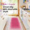 RUGGABLE Washable Front Doormat – Barbie Light Pink 2×3 Indoor/Outdoor Doormat – Fade–Resistant, Durable, Non–Slip – Welcome Mat for Entryway, Hallway, Bathroom, & Decor – with Standard Pad