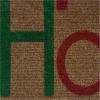 RUGGABLE Washable Front Doormat – Hohoho Red and Green 2×3 Indoor/Outdoor Doormat – Fade–Resistant, Durable, Non–Slip – Welcome Mat for Entryway, Hallway, Bathroom, & Decor – with Standard Pad(Hohoho Red and Green – Standard Pad)