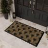 RUGGABLE Washable Front Doormat – Welcome 2×3 Indoor/Outdoor Doormat – Fade–Resistant, Durable, Non–Slip – Welcome Mat for Entryway, Hallway, Bathroom, & Decor – with Standard Pad(Deco)