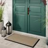 RUGGABLE Washable Front Doormat – Welcome 2×3 Indoor/Outdoor Doormat – Fade–Resistant, Durable, Non–Slip – Welcome Mat for Entryway, Hallway, Bathroom, & Decor – with Standard Pad(Looped Solid Light Coir)