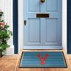 RUGGABLE Washable Front Doormat – Welcome 2×3 Indoor/Outdoor Doormat – Fade–Resistant, Durable, Non–Slip – Welcome Mat for Entryway, Hallway, Bathroom, & Decor – with Standard Pad(Lobster)