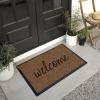 RUGGABLE Washable Front Entryway 2×3 Welcome Door Mat, The Home Edit Welcome, Premium Doormat for Indoor Outdoor Entry with Gripper Non Slip Pad